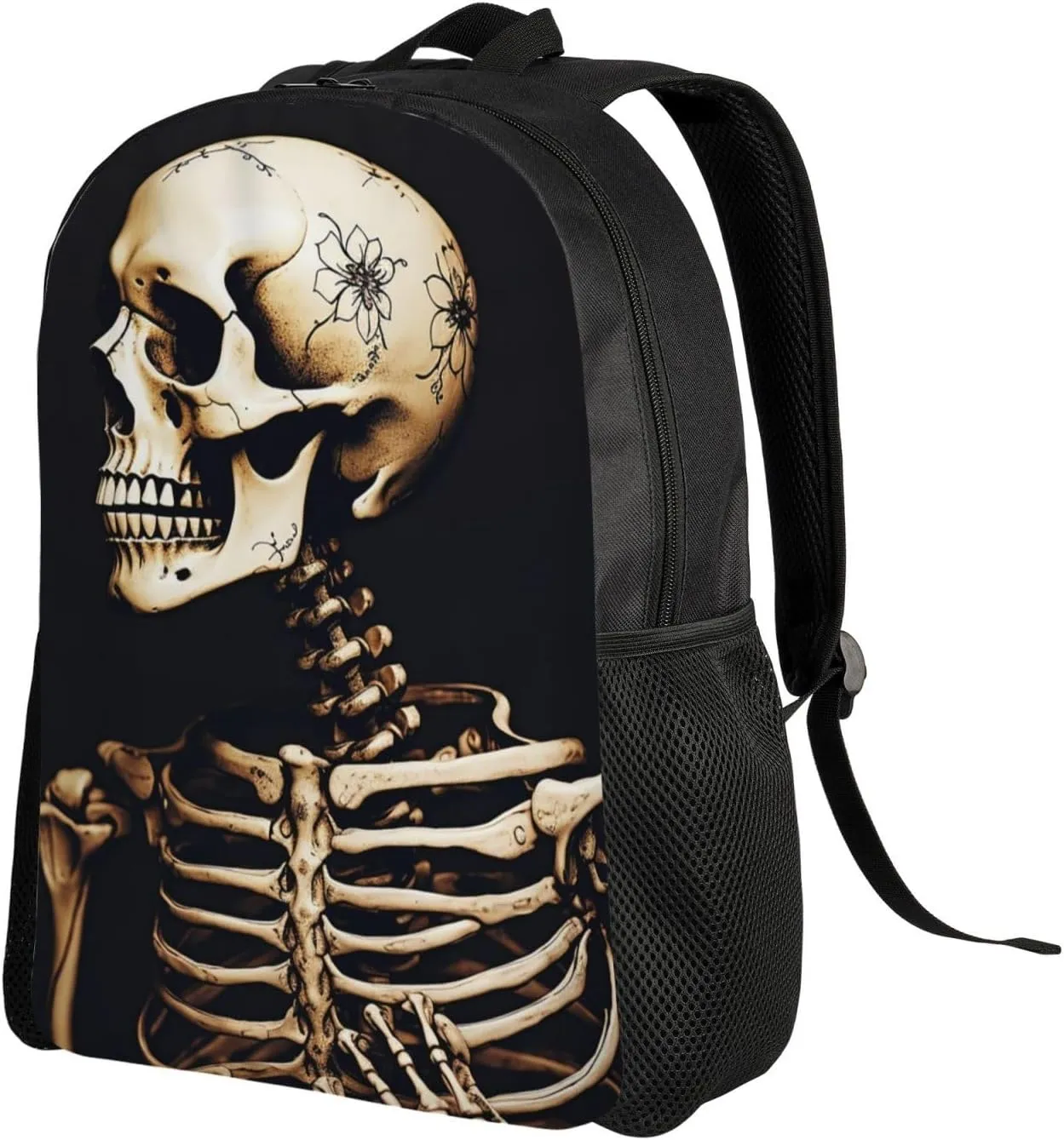 Laptop Backpack for Men Women Carry On Backpack Aesthetic skeleton Backpack Lightweight Travel Bag Casual Daypack