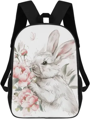 Laptop Backpack for Men Women Lightweight Travel Bag Surrounded by Flowers Casual Daypack 17 Inch Adjustable Shoulder Bag for Work