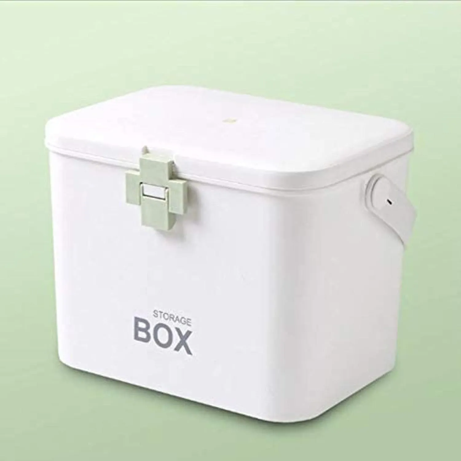 Large Capacity First Aid Kit, Portable Medical Box with Double-Layer Storage, Emergency Medicine Chest for Home, Office, Outdoor, Travel