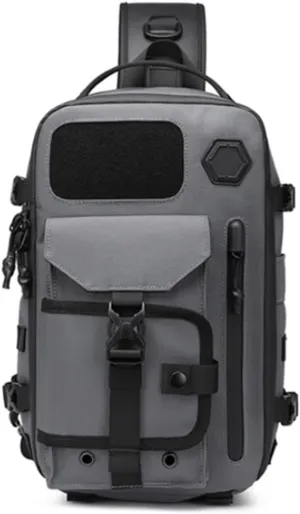 Large Capacity Waterproof Cross Body Shoulder Bag,14in Laptop Backpack,Multipurpose Travel Outdoor Sling Backpack