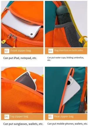 Large Capacity Waterproof Shoulder Bag for Couples - Ideal for Cycling, Hiking, and Travel(Green...)