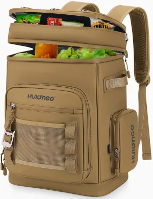 Large Waterproof Insulated Cooler Backpack for Men & Women, Leak Proof Cooler Backpack for Camping, Beach, Fishing, Picnic, Travel, Outdoor, 30L, 48Cans