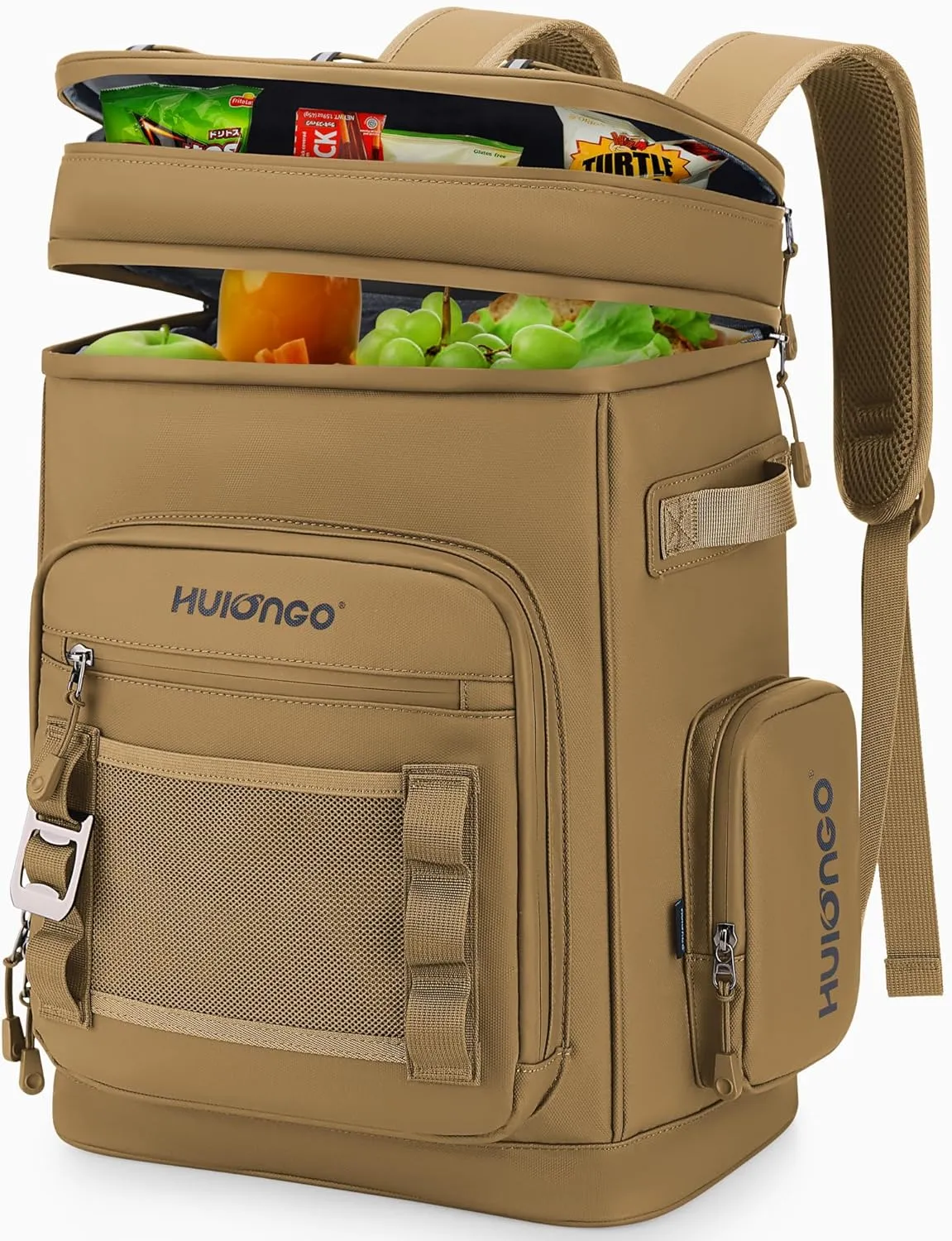 Large Waterproof Insulated Cooler Backpack for Men & Women, Leak Proof Cooler Backpack for Camping, Beach, Fishing, Picnic, Travel, Outdoor, 30L, 48Cans