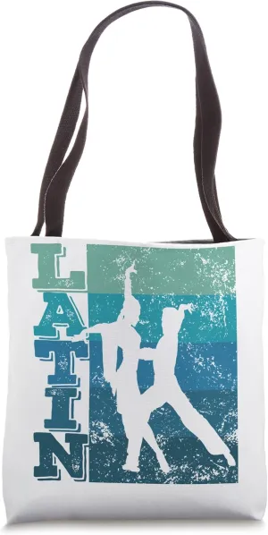 Latin Dance Couple Retro Formation Rumba Dancer Tote Bag