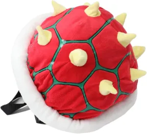 Lauokivi Red Turtle Shell Backpack Plush Toy Spiked Bag Stuffed Cosplay Costume Doll