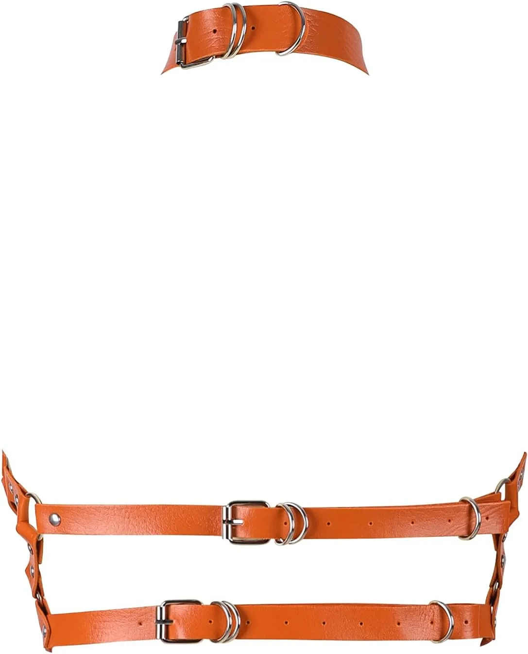 Leather Body Harness Bra for Women Strap Adjust Plus Size Festival Rave Costume