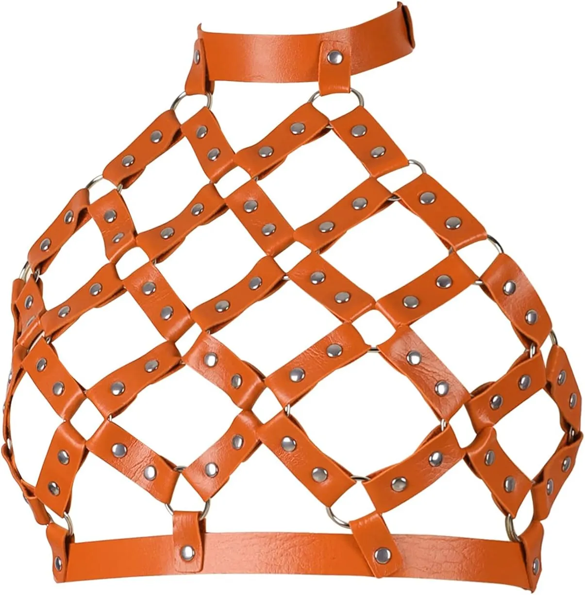 Leather Body Harness Bra for Women Strap Adjust Plus Size Festival Rave Costume