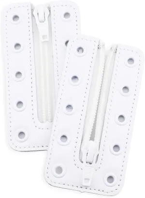 Leather Lace-in Shoes Zipper Inserts for Converse, Suitable for kids and adults, Tieless Shoe Laces
