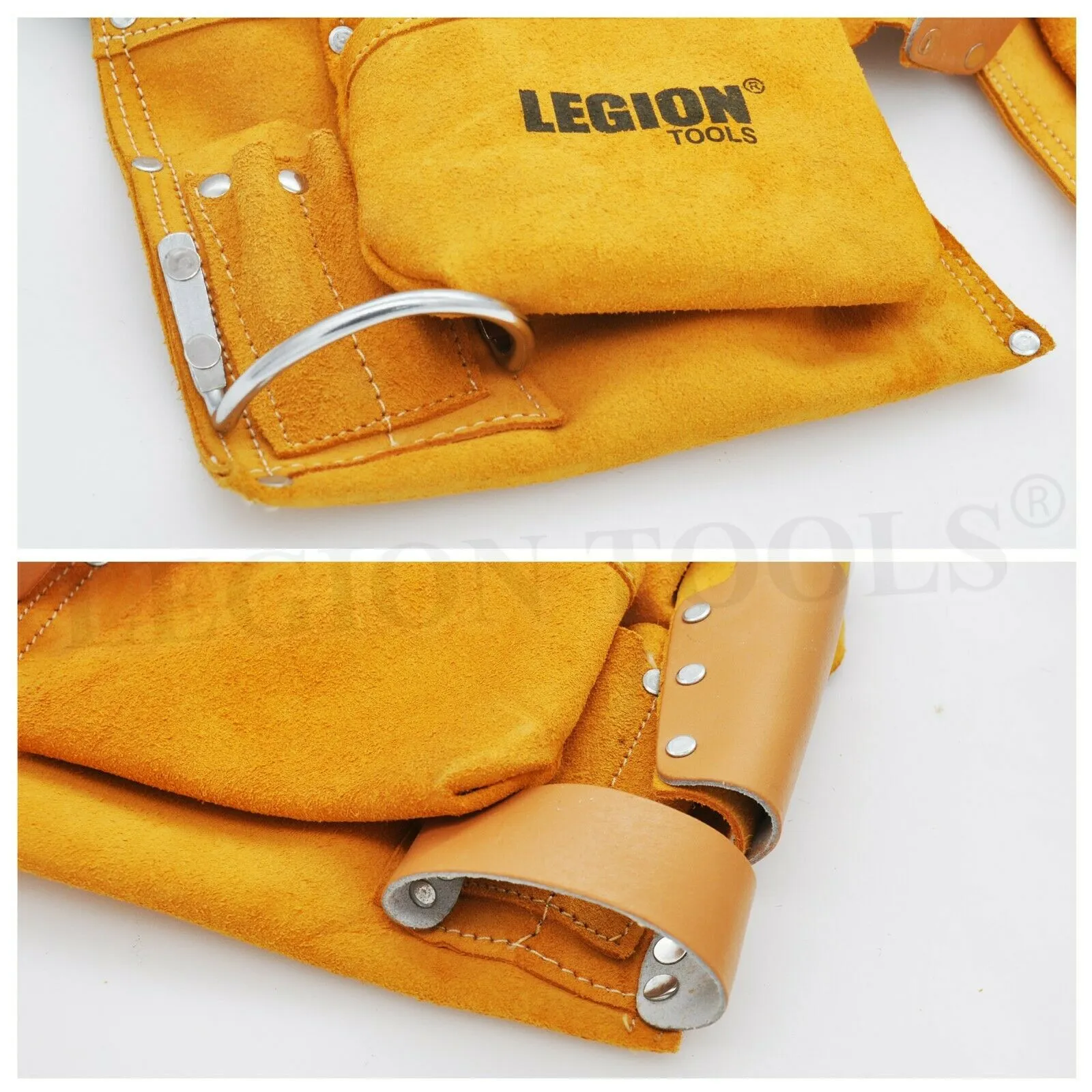 Leather Nail Bag 10 Pockets