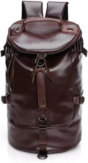 Leather Travel Duffel Bags For Men Chao Ran Laptop Backpack Waterproof Airplane Carry On Bags For Business 3 Usage As Handbag, A Shoulder Bag And Backpack