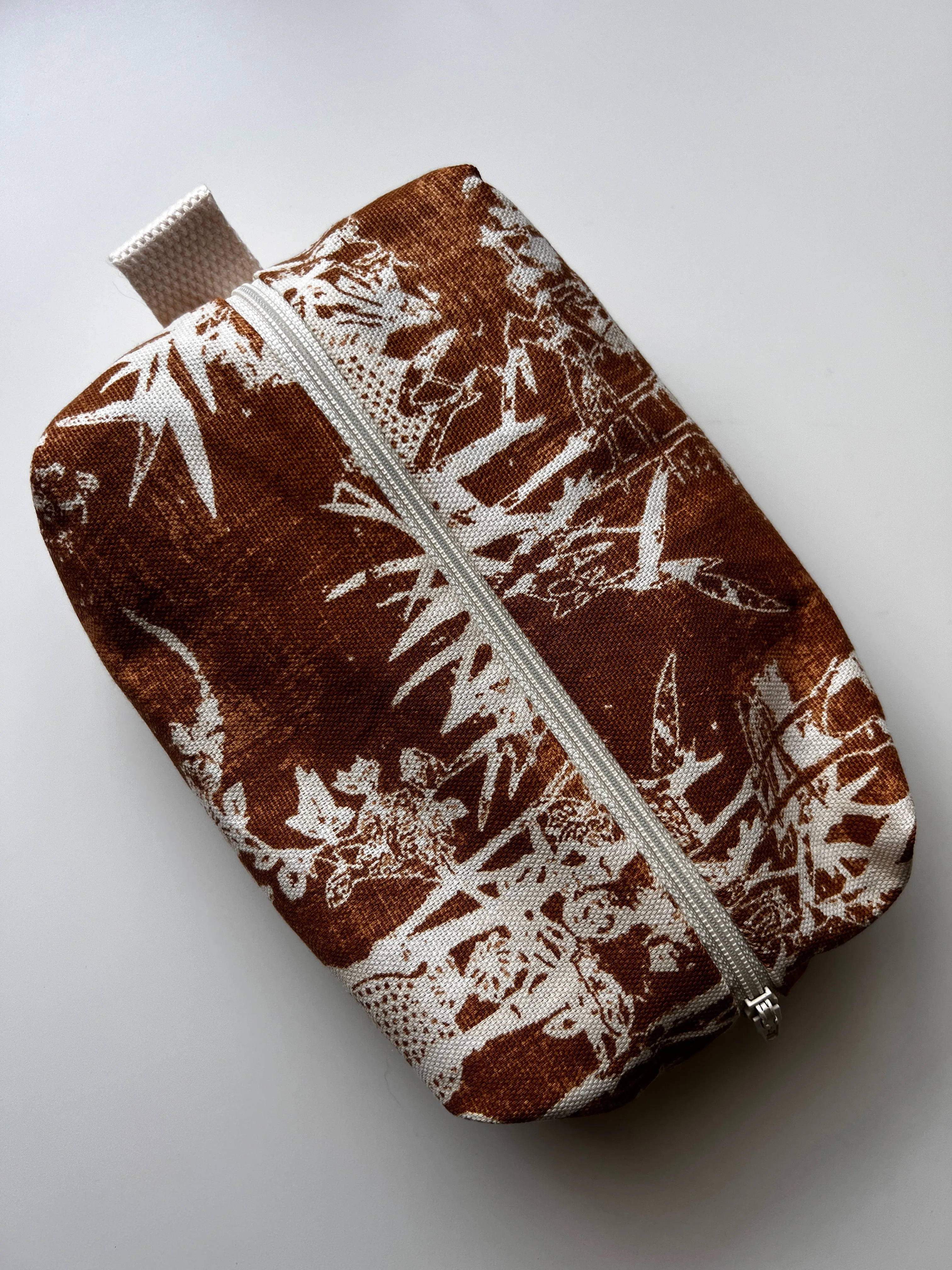 Lined Zipper Pouch : Printed Cotton Canvas