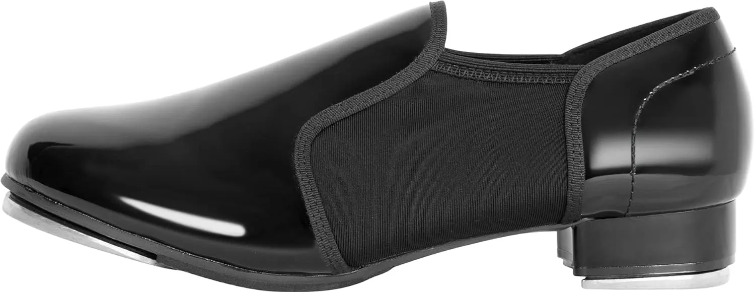 Linodes Unisex PU Leather Slip On Tap Shoe Dance Shoes for Women and Men's Dance Shoes