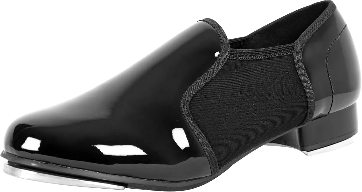 Linodes Unisex PU Leather Slip On Tap Shoe Dance Shoes for Women and Men's Dance Shoes