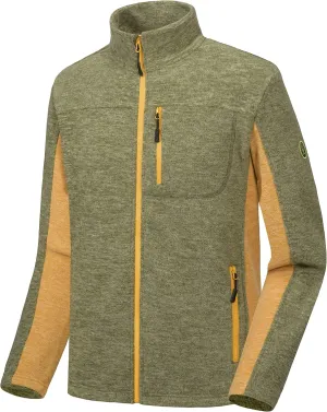 Little Donkey Andy Men's Winter Warm Polar Fleece Golf Jacket Lightweight Thermal Hiking Running Travel Jacket