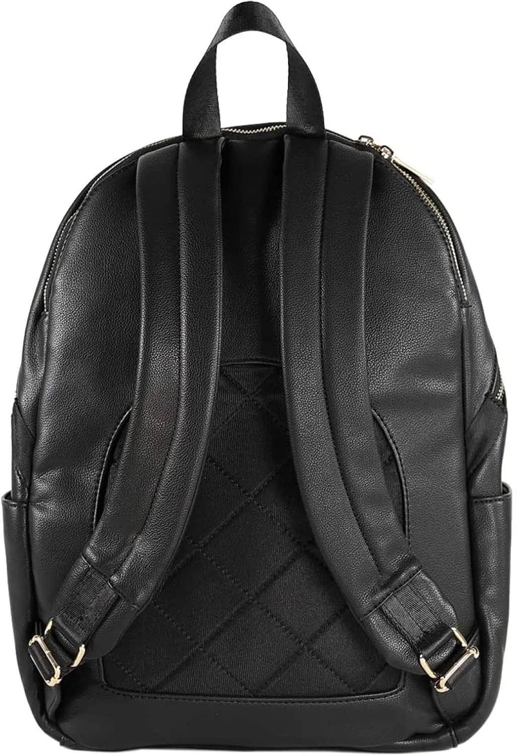 Little Unicorn Skyline Backpack – Diaper, Work, Travel Bag with Changing Pad - Premium Vegan Leather – Lightweight & Durable Design – 5 Interior Pockets – Easily Wipes Clean (Black)