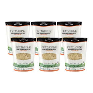 LIVIVA Organic Shirataki Konjac Fettuccine Noodle 6 Pk (110 oz) – Diabetic-Friendly Low Carb, Low Calorie Pasta Noodles Ready to Serve – No Odor, Certified Non-GMO, Gluten Free, Vegan, Plant-Based, Keto, Kosher, Halal