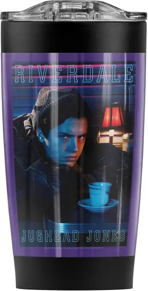 Logovision Riverdale Jughead Jones Stainless Steel Tumbler 20 oz Coffee Travel Mug/Cup, Vacuum Insulated & Double Wall with Leakproof Sliding Lid | Great for Hot Drinks and Cold Beverages