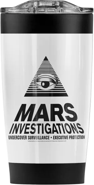 Logovision Veronica Mars Investigations Stainless Steel Tumbler 20 oz Coffee Travel Mug/Cup, Vacuum Insulated & Double Wall with Leakproof Sliding Lid | Great for Hot Drinks and Cold Beverages