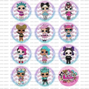 L.O.L Surprise Pinback Buttons Party Favors Decorations