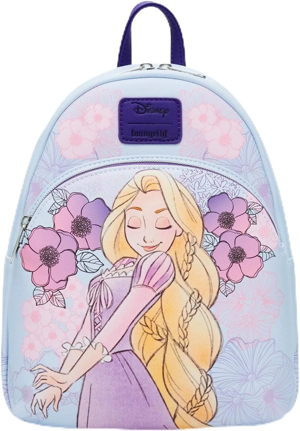 Loungefly Disney Tangled Rapunzel Pastel Flowers Mini Backpack MULTI NONE