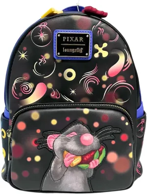 Loungefly Exclusive Disney Pixar Ratatouille Remy Food Scene Mini Backpack