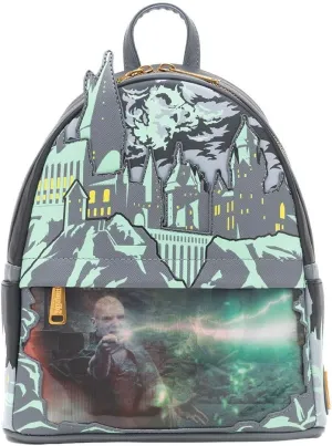 Loungefly Harry Potter Glow in the Dark Battle of Hogwarts Lenticular Womens Backpack