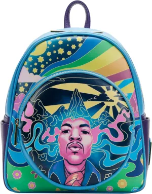 Loungefly Jimi Hendrix Psychedelic Landscape Zip MINI Backpack
