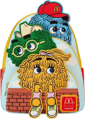 Loungefly McDonald's Fry Kids Triple Pocket Mini Backpack Standard