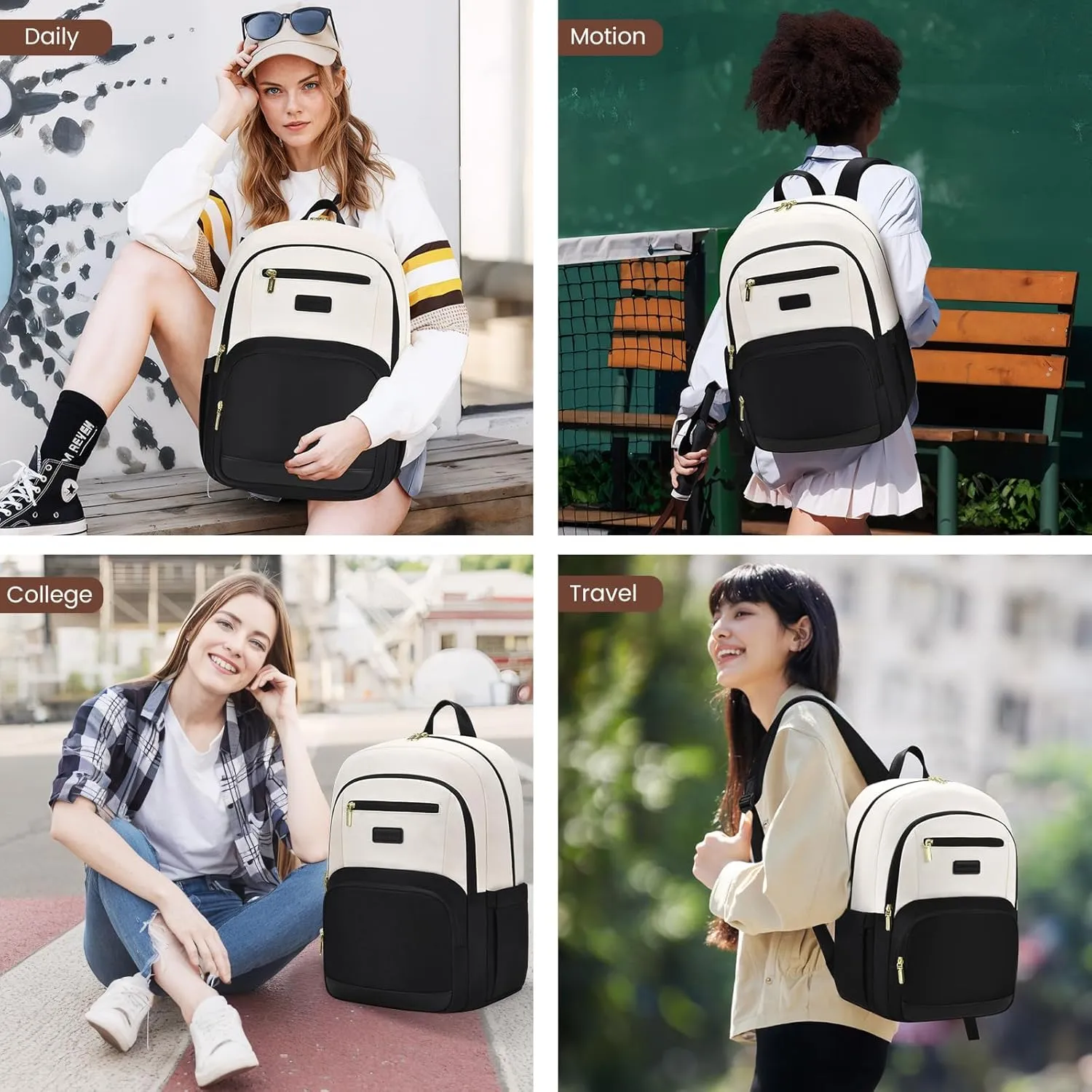 LOVEVOOK 15.6 inch Laptop Backpack - Versatile Work and Computer Backpack for Men and Women, Durable and Stylish Design