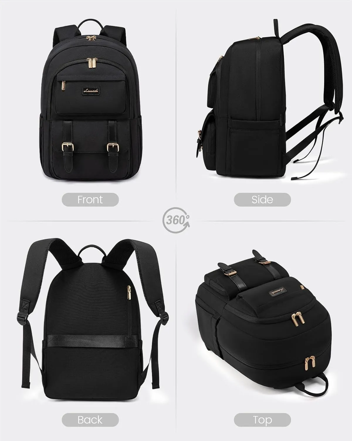 LOVEVOOK College Backpack for Women Fit 15.6 Inch Laptop, Cute Aesthetic Backpack