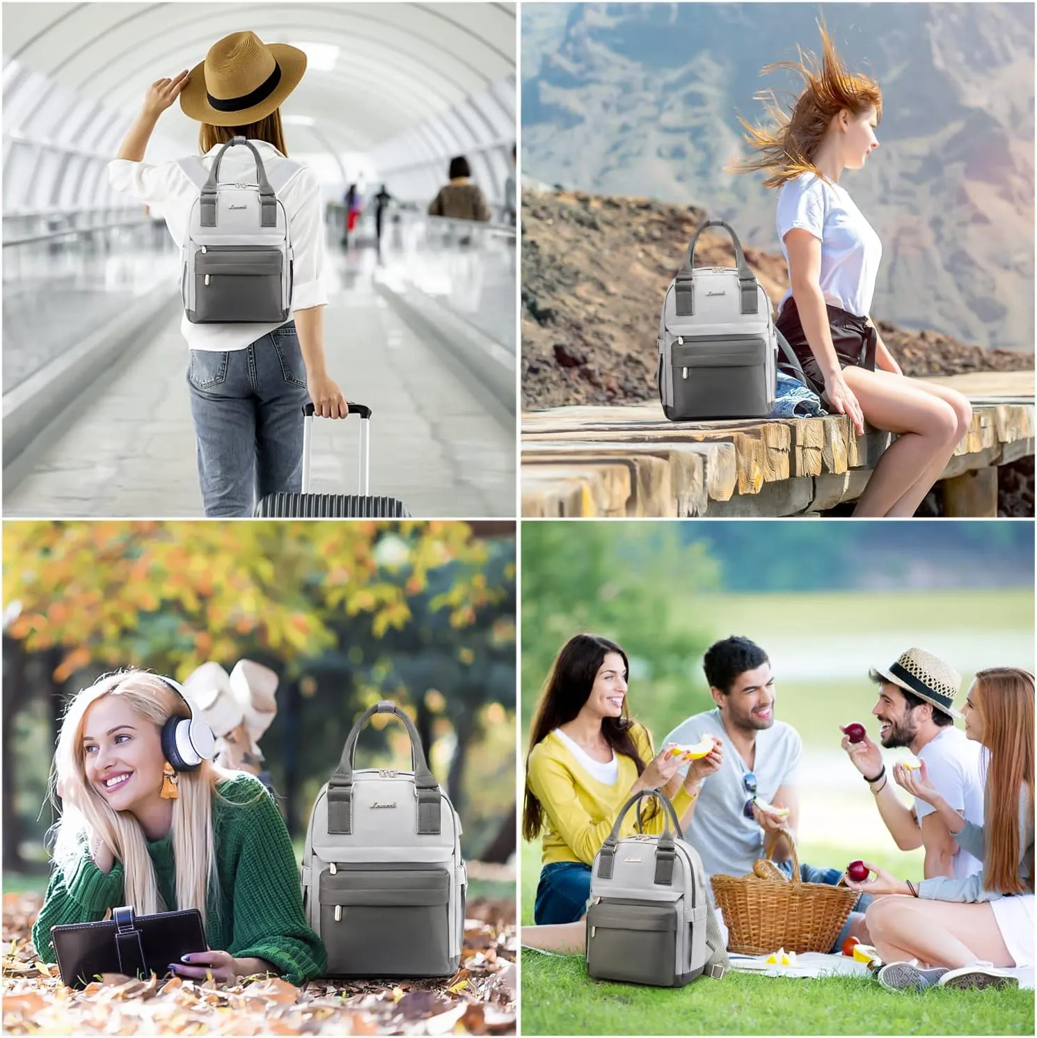 LOVEVOOK Mini Backpack for Women Stylish Waterproof Backpack Purse with USB Port, Cute Daypack for College Travel Party