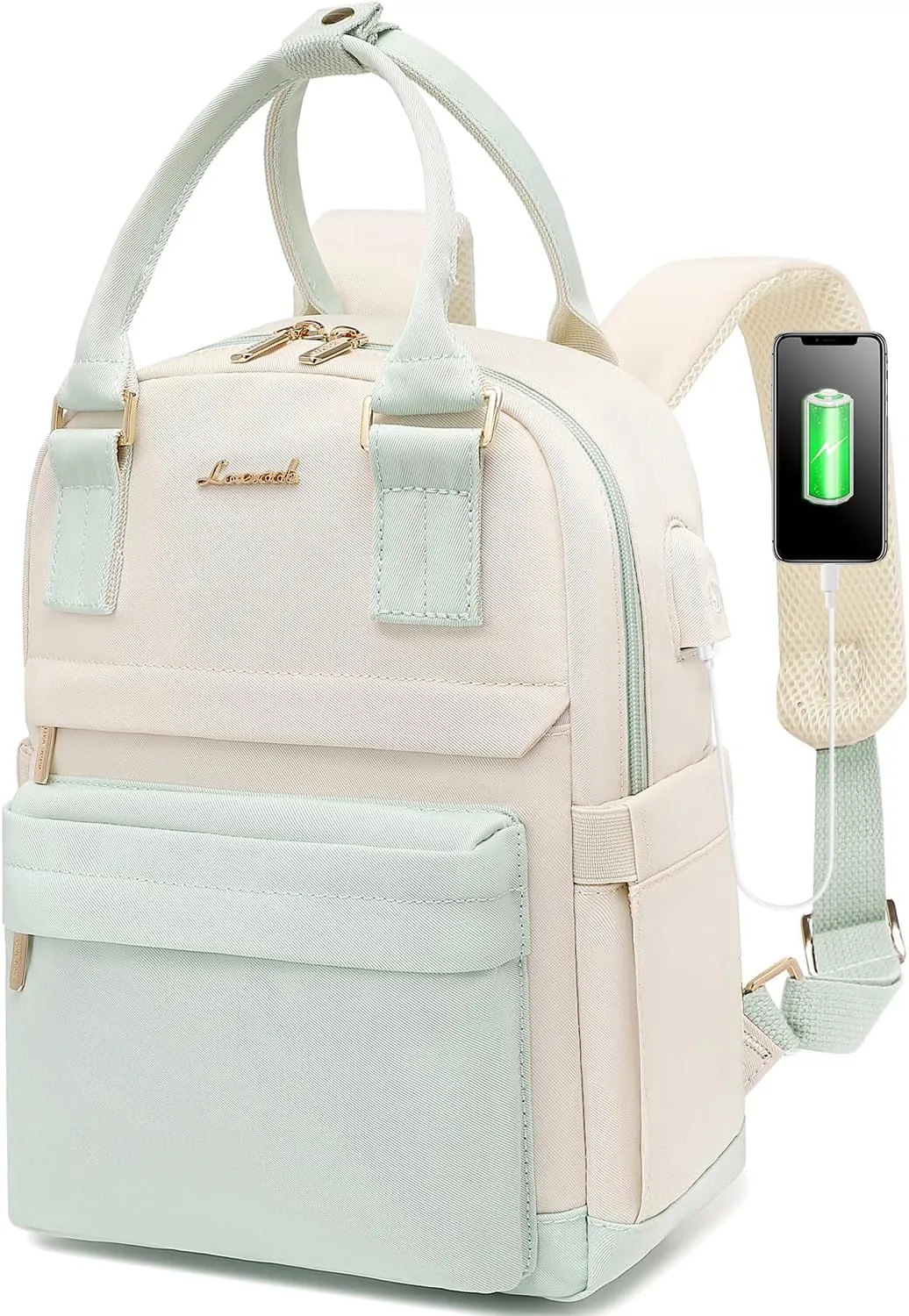 LOVEVOOK Mini Backpack for Women Stylish Waterproof Backpack Purse with USB Port, Cute Daypack for College Travel Party