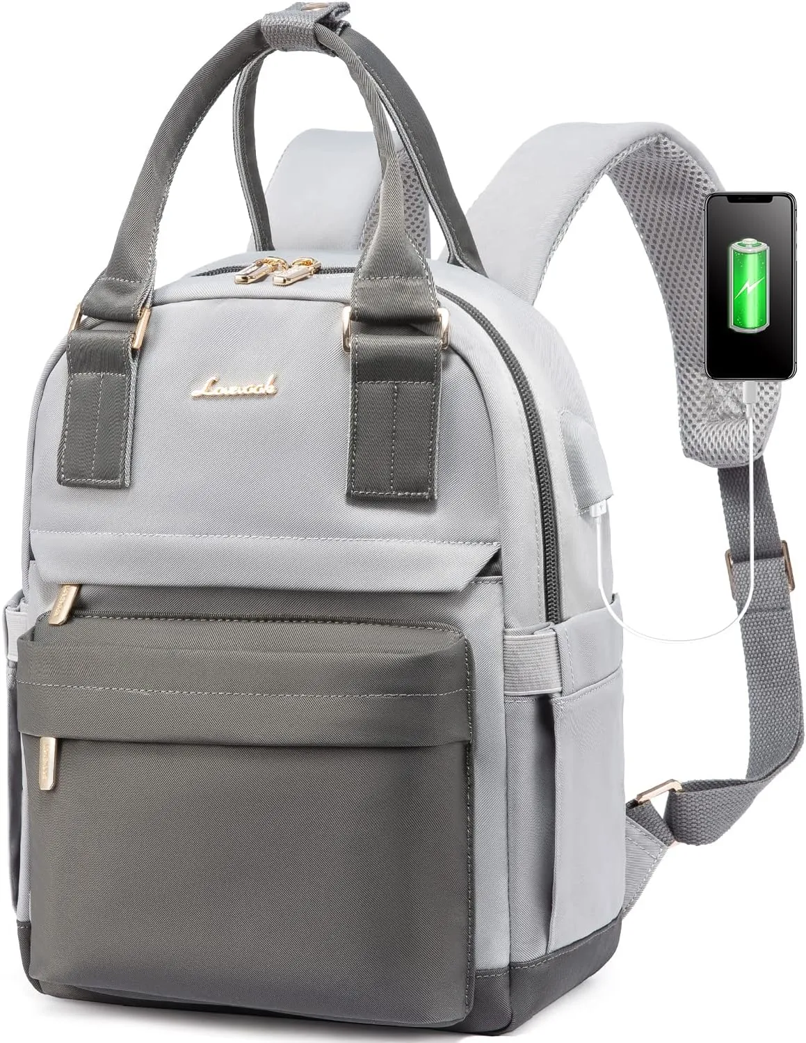 LOVEVOOK Mini Backpack for Women Stylish Waterproof Backpack Purse with USB Port, Cute Daypack for College Travel Party
