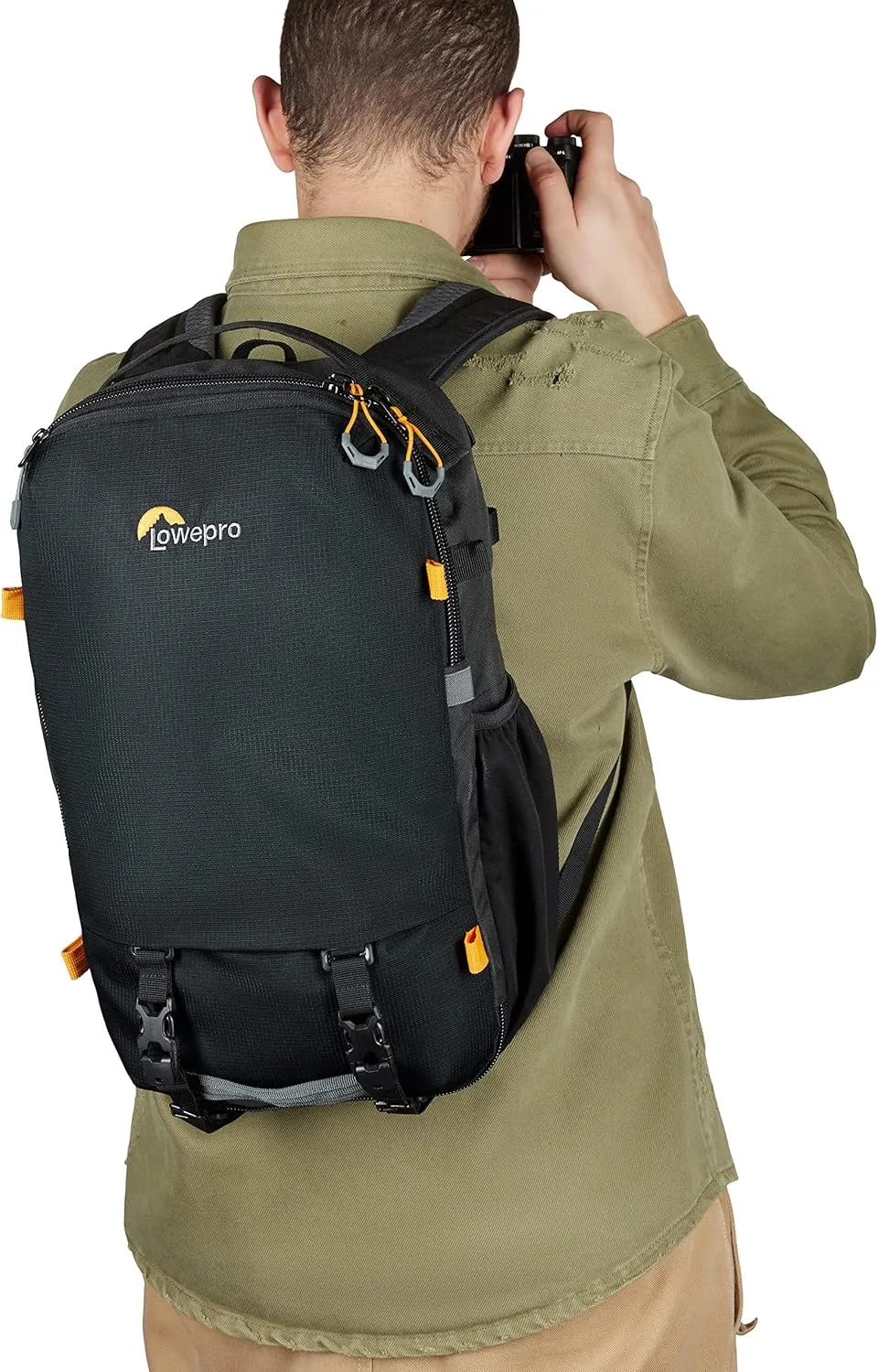 Lowepro Trekker Lite BP 150, Camera Backpack with Removable Insert, with Accessory Strap System, Camera Bag for Mirrorless, Compatible with Sony Alpha 6000, Black