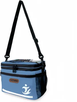 Lunch Bag Insulated Lunch Box 6L Handbag Leakproof Thermal Cooler Tote with High Capacity 6L as a Bike Handlebar Bag for Travel Work Picnic Food Container Blue