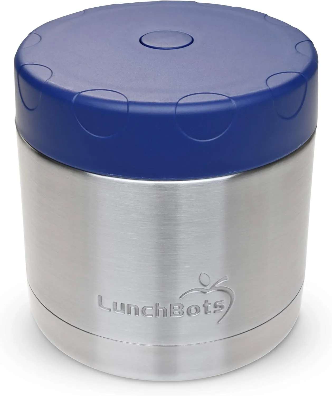 LunchBots 16oz Thermos Stainless Steel Wide Mouth - Insulated Thermos With Vented Lid - Keeps Food Hot or Cold for Hours - Leak-Proof Portable Thermal Food Jar is Ideal for Soup - 16 ounce - Navy