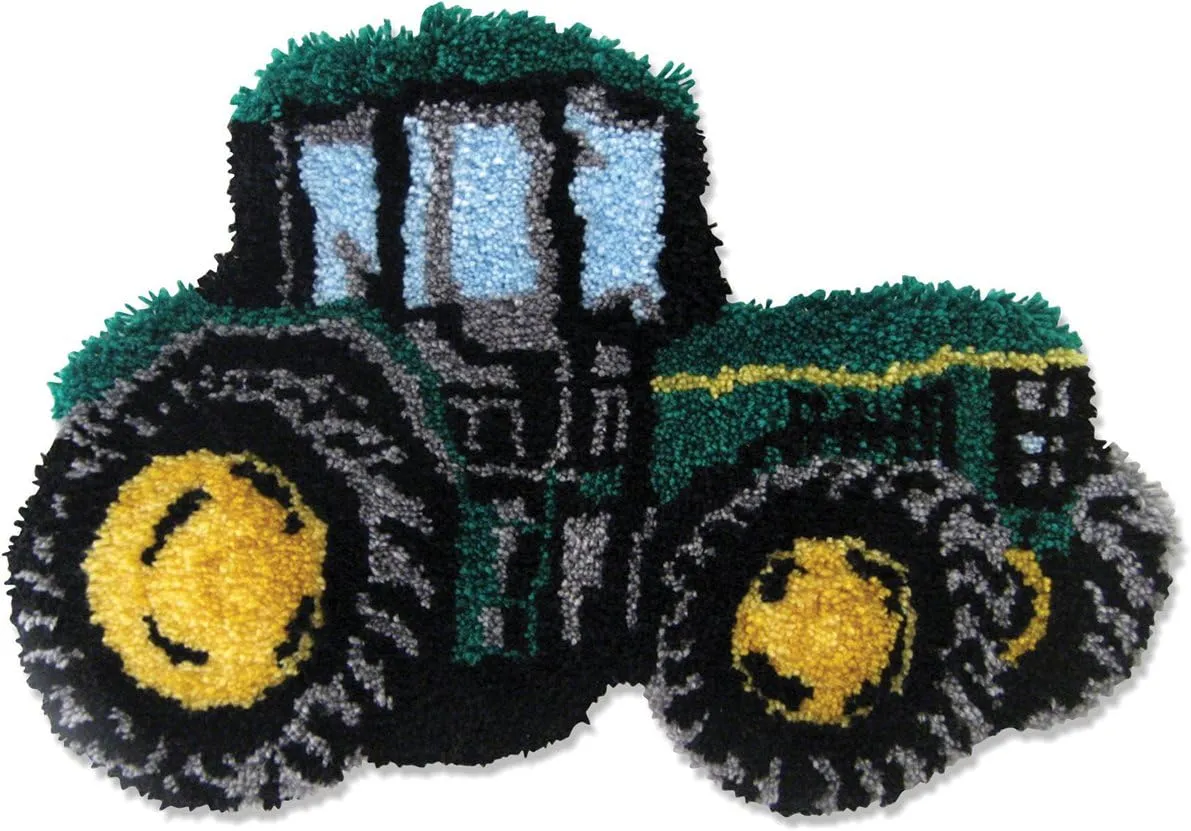 M C G Textiles Latch Hook Kit, 28-Inch by 18-1/2-Inch, Tractor