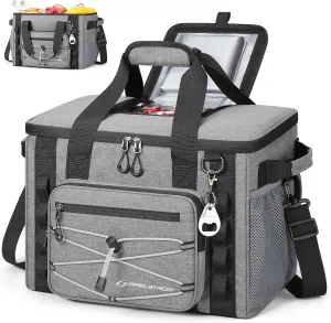 Maelstrom Soft Sided Cooler Bag, 30/40 Can Collapsible Insulated Ice Chest, Large Leakproof Camping & Travel Cooler for Kayaking & Beach
