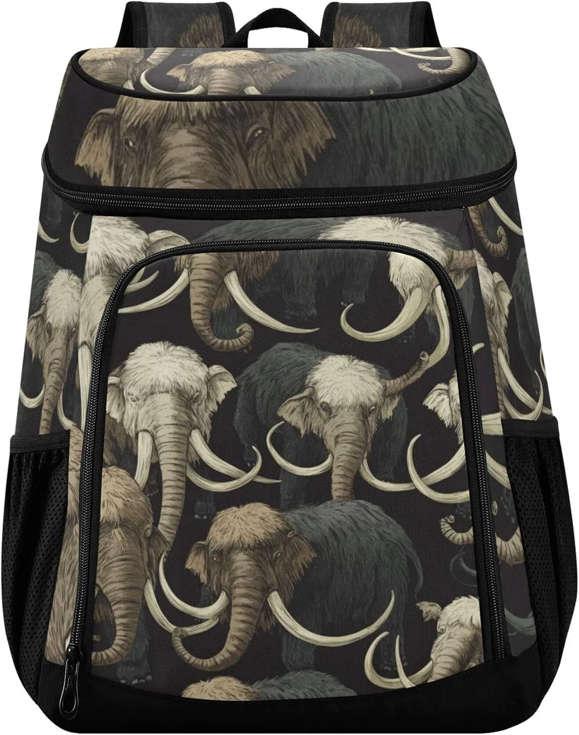 Mammoths Elephants Cooler Backpack 36 Cans Insulated Backpack Large Capacity Travel Picnic Beach Camping Thermal Bag for Men Women
