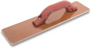 MARSHALLTOWN Resin Hand Float, 18 x 3-1/2 Inch, DuraSoft Handle, Laminated Canvas Resin, Concrete Tool, Easily Works Color Hardeners into Concrete, Square End, Concrete Tools, Made in USA, 4528D