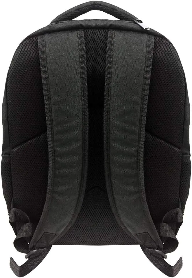 MARVEL COMICS CLASSIC DEADPOOL BACKPACK - MARVEL BLACK DEADPOOL 18 INCH AIR MESH PADDED BAG (Deadpool Jump)