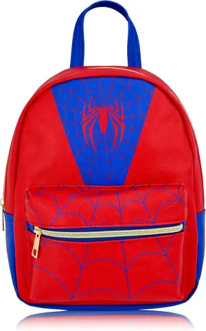 Marvel Spiderman Backpack for Men, Women, Unisex | Cute PU Leather 10" Spider-Man Mini Backpack Purse Shoulder Purse | Spiderman Bag and Spiderman Accessories
