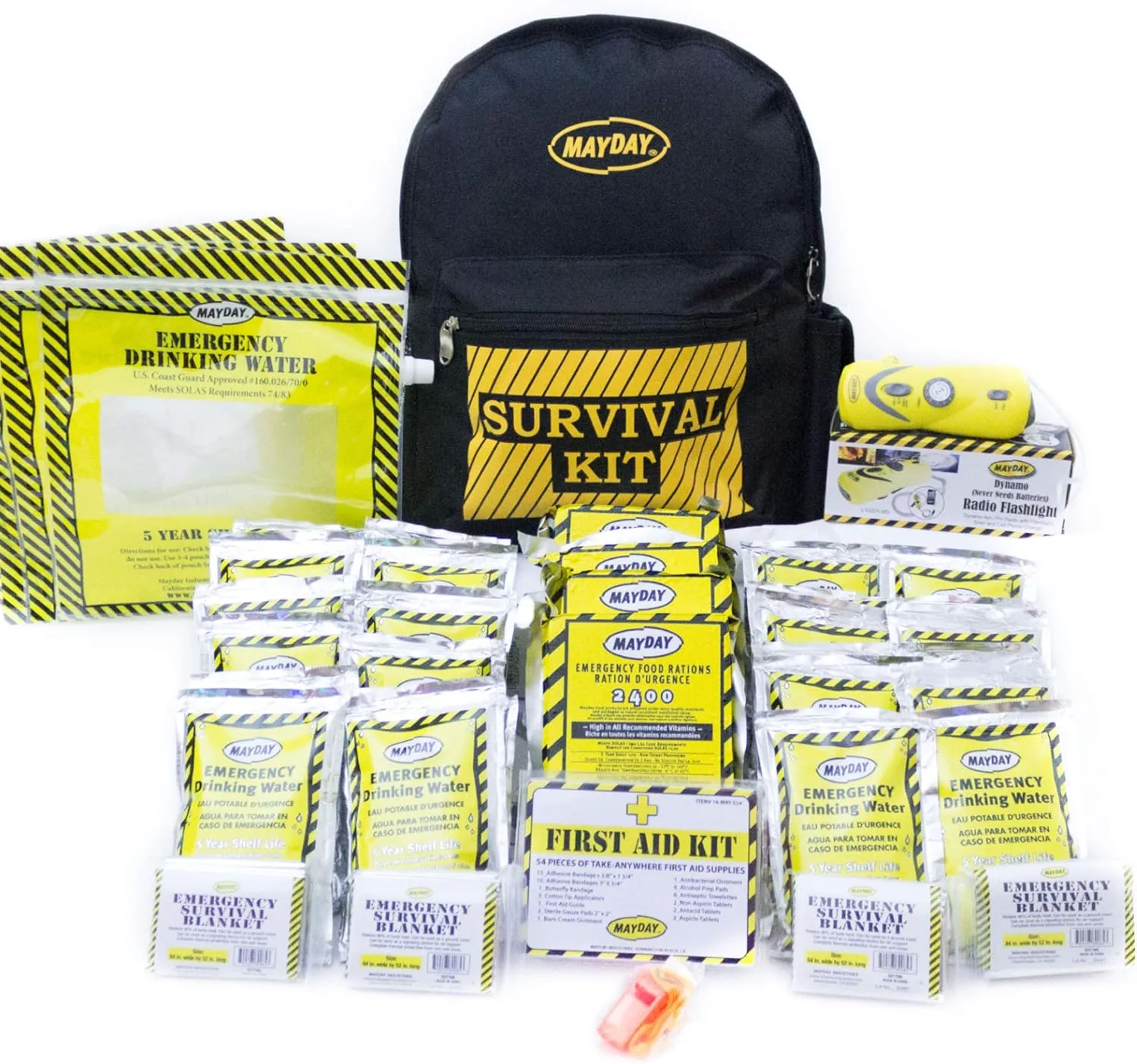 Mayday 4 Person Economy Emergency Backpack Kit