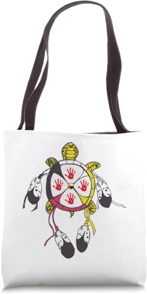 Medicine Wheel MMIW Native American turtle Tote Bag