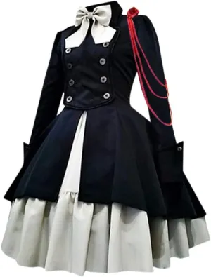 Medieval Renaissance Gown Dress for Women Steampunk Gothic Rockabilly Cosplay Victorian Vintage Retro Gown Dress