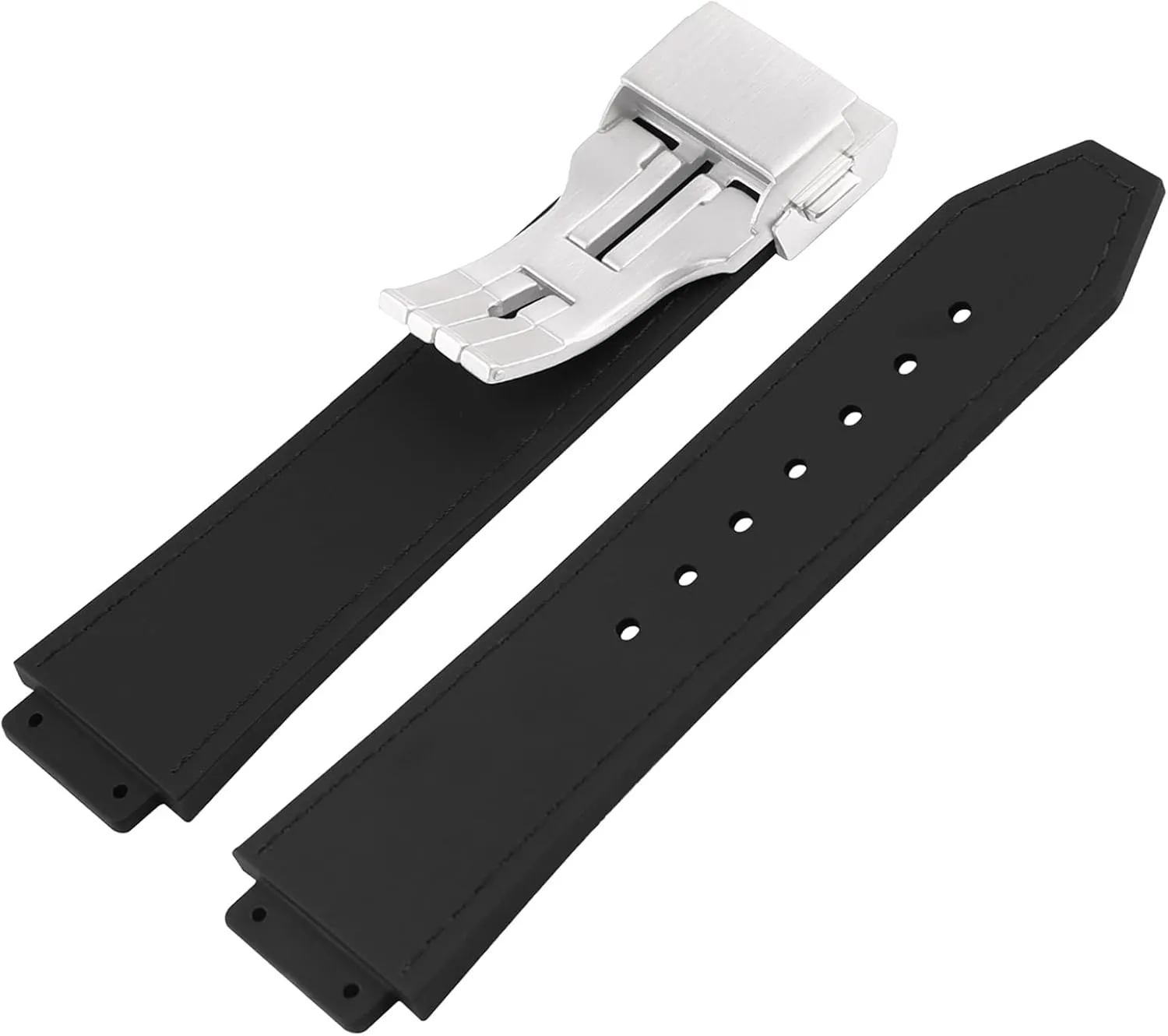 Men's Leather Strap Compatible for 25mm Hublot Big Bang Series Ladies outdoor work waterproof watch band wrist strap with buckle