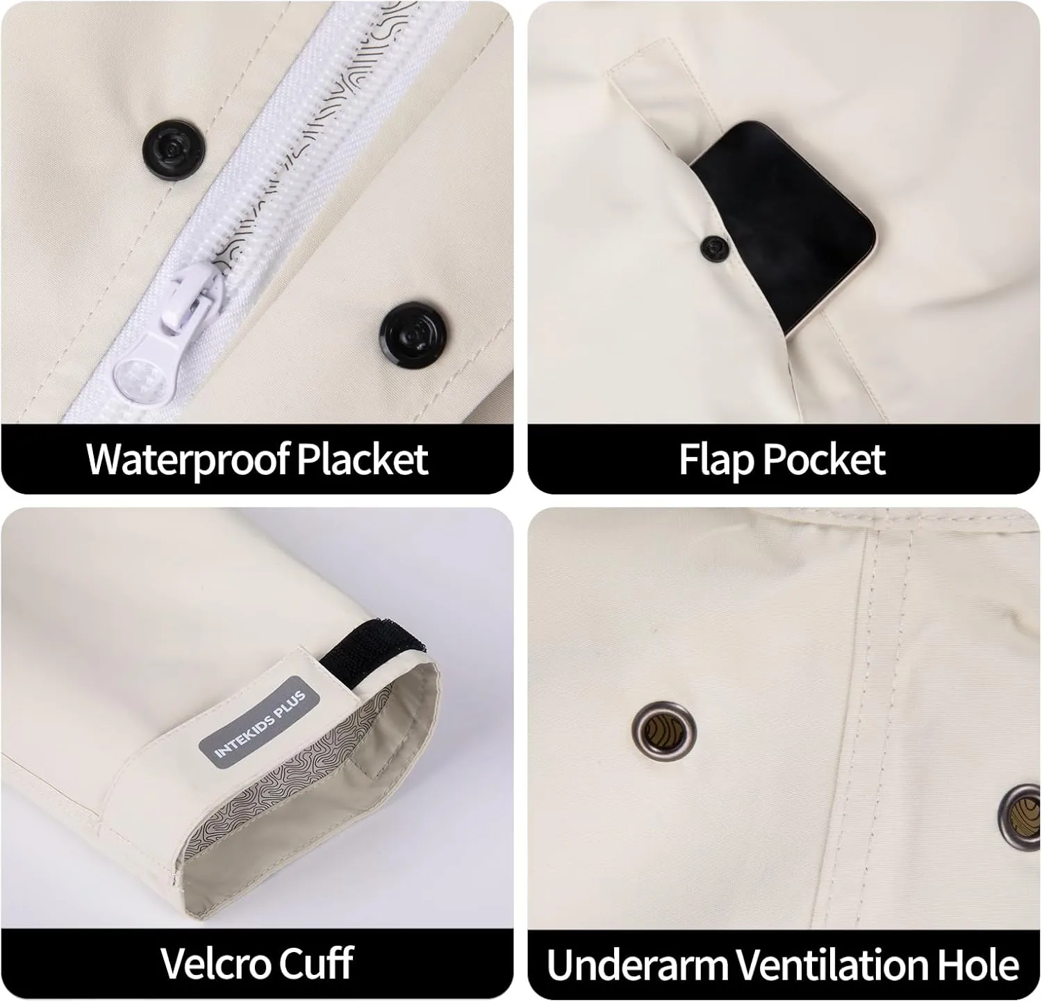 Men's rainproof jacket with hood, waterproof, lightweight, activity long women's multi-functional raincoat
