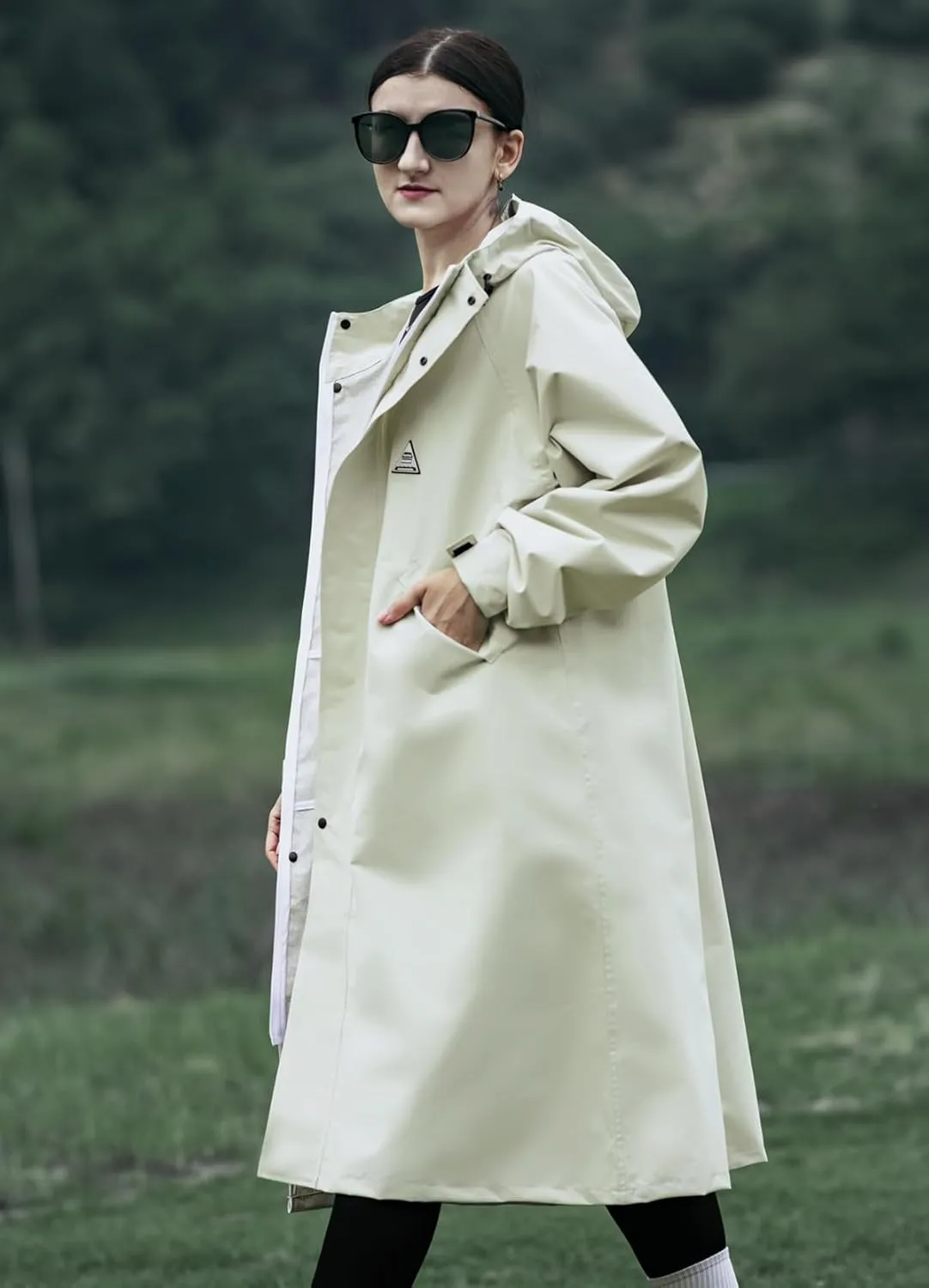 Men's rainproof jacket with hood, waterproof, lightweight, activity long women's multi-functional raincoat