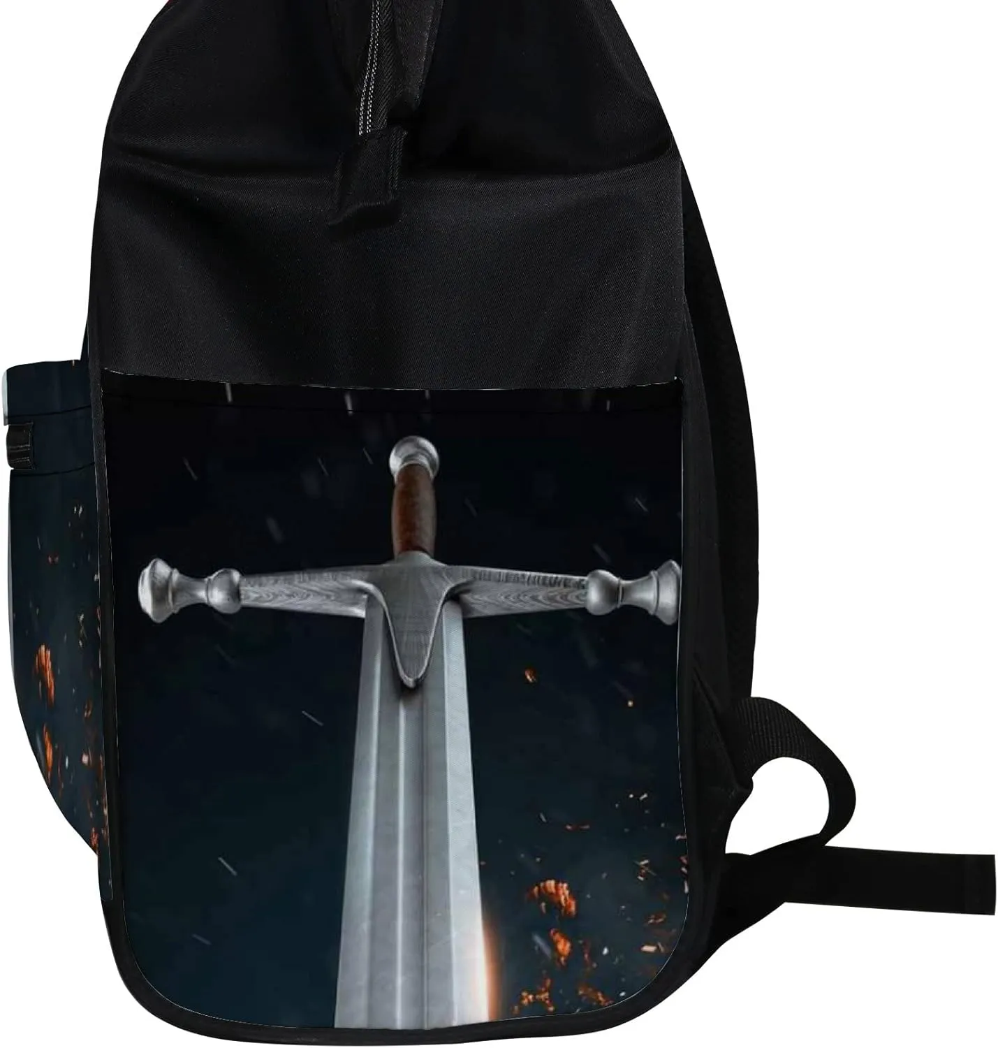 Metal Sword Diaper Bag Backpack Waterproof Backpack Baby Nappy Changing Bag for Travel Large Capacity Durable and Stylish for Woman