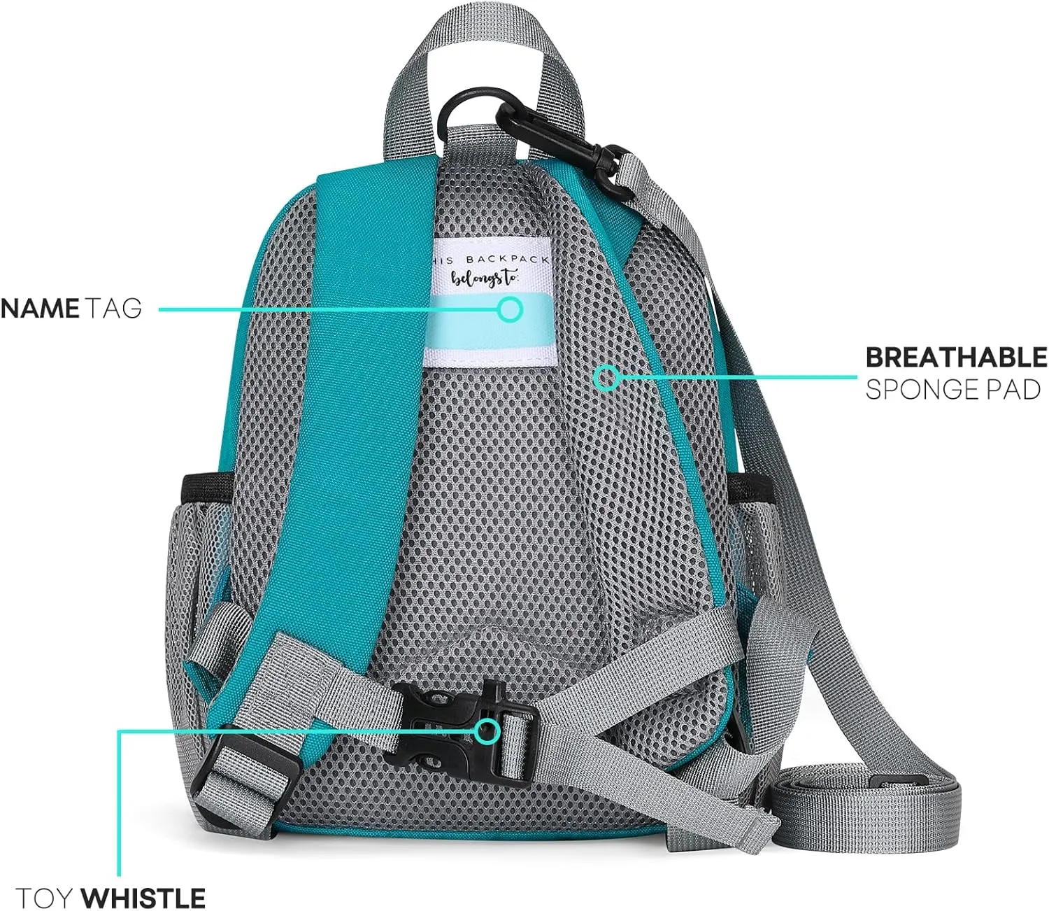 mibasies Backpack Leash for Toddlers 1-3: Baby Backpack with Leash for Boys